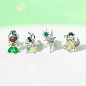Disney’s Princess and the Frog Stud Earring Set - Silver